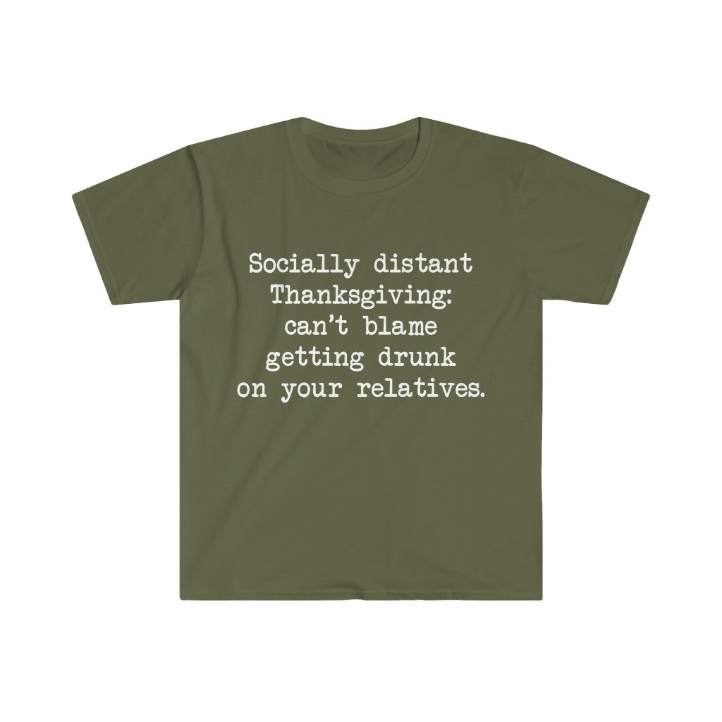 Socially Distant Thanksgiving T-Shirt Socially Distant Thanksgiving T-Shirt
