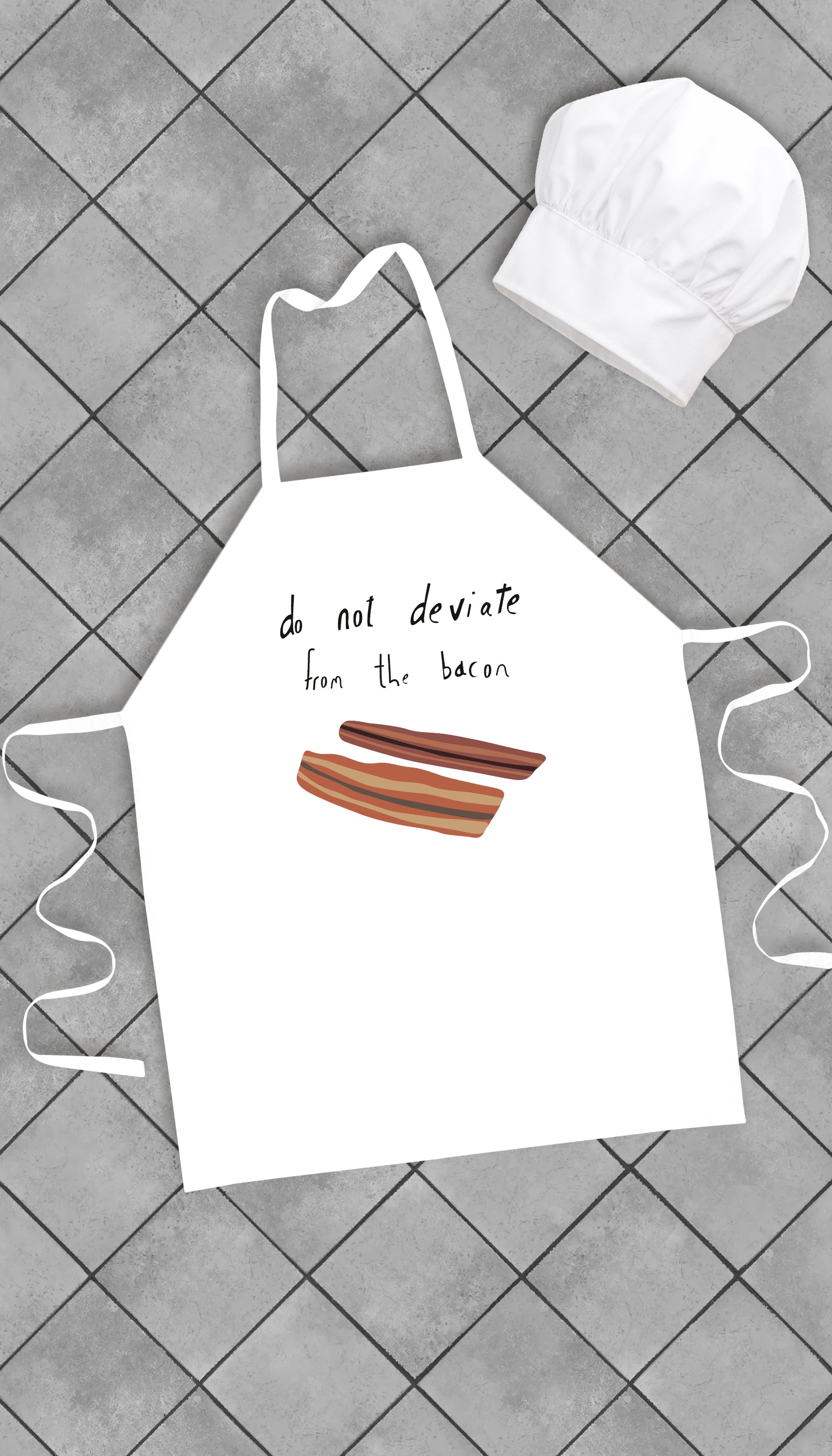 Do Not Deviate From The Bacon Funny Kitchen Apron Do Not Deviate From The Bacon Funny Kitchen Apron | Sarcastic Me