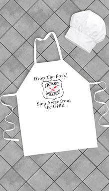 Drop The Fork Funny Kitchen Apron