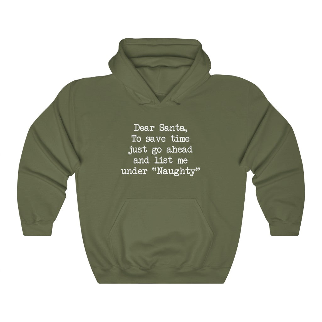 List Me Under Naughty Hooded Sweatshirt List Me Under Naughty Hooded Sweatshirt