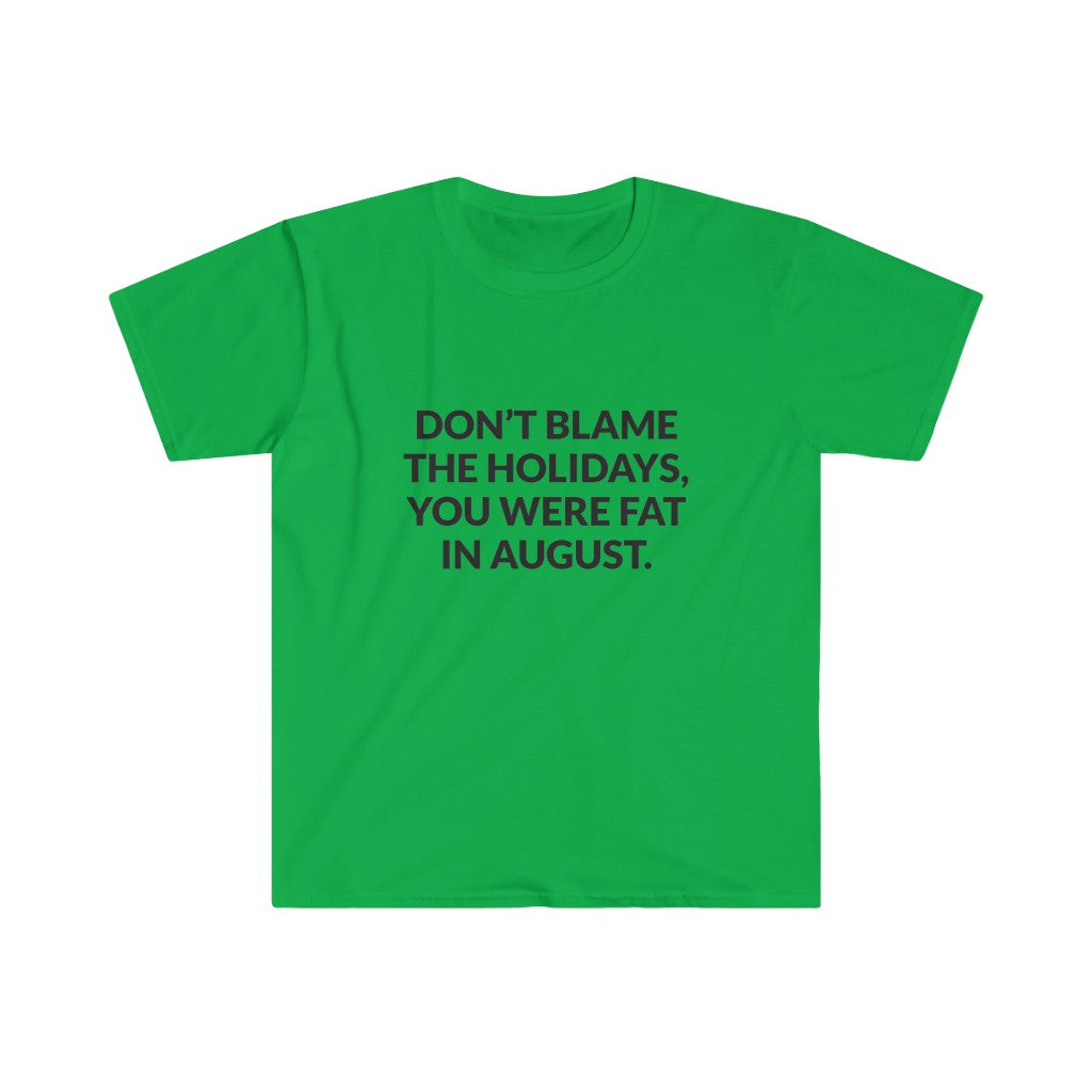 Dont Blame The Holidays T-Shirt Dont Blame The Holidays T-Shirt