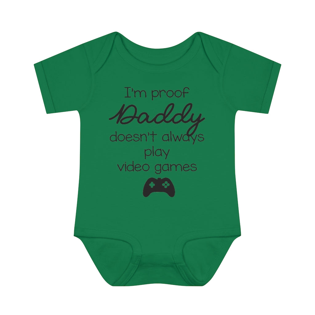 Daddy Doesn't Always Play Video Games Infant Onesie Daddy Doesn't Always Play Video Games Infant Onesie