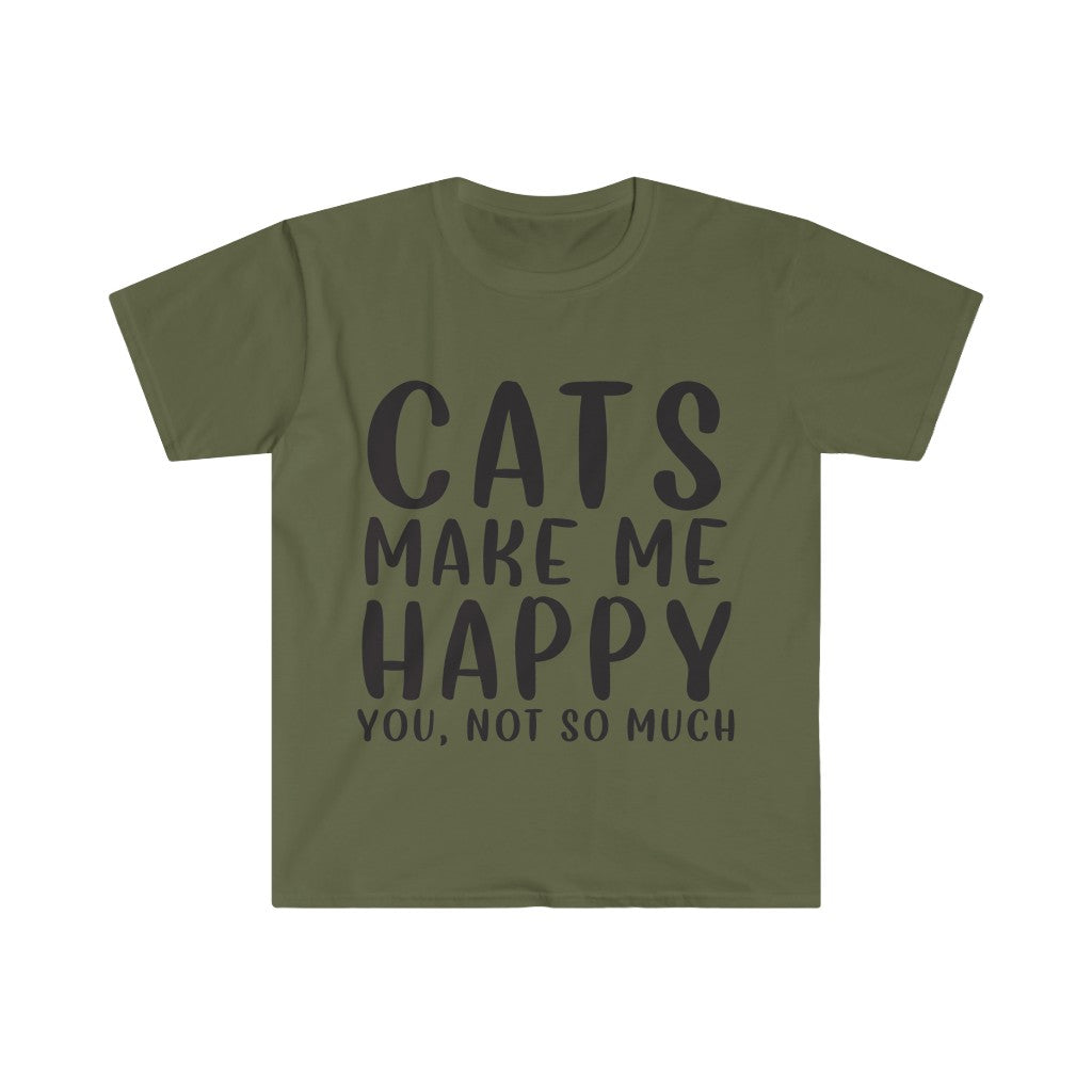 Cats Make Me Happy T-Shirt Cats Make Me Happy T-Shirt