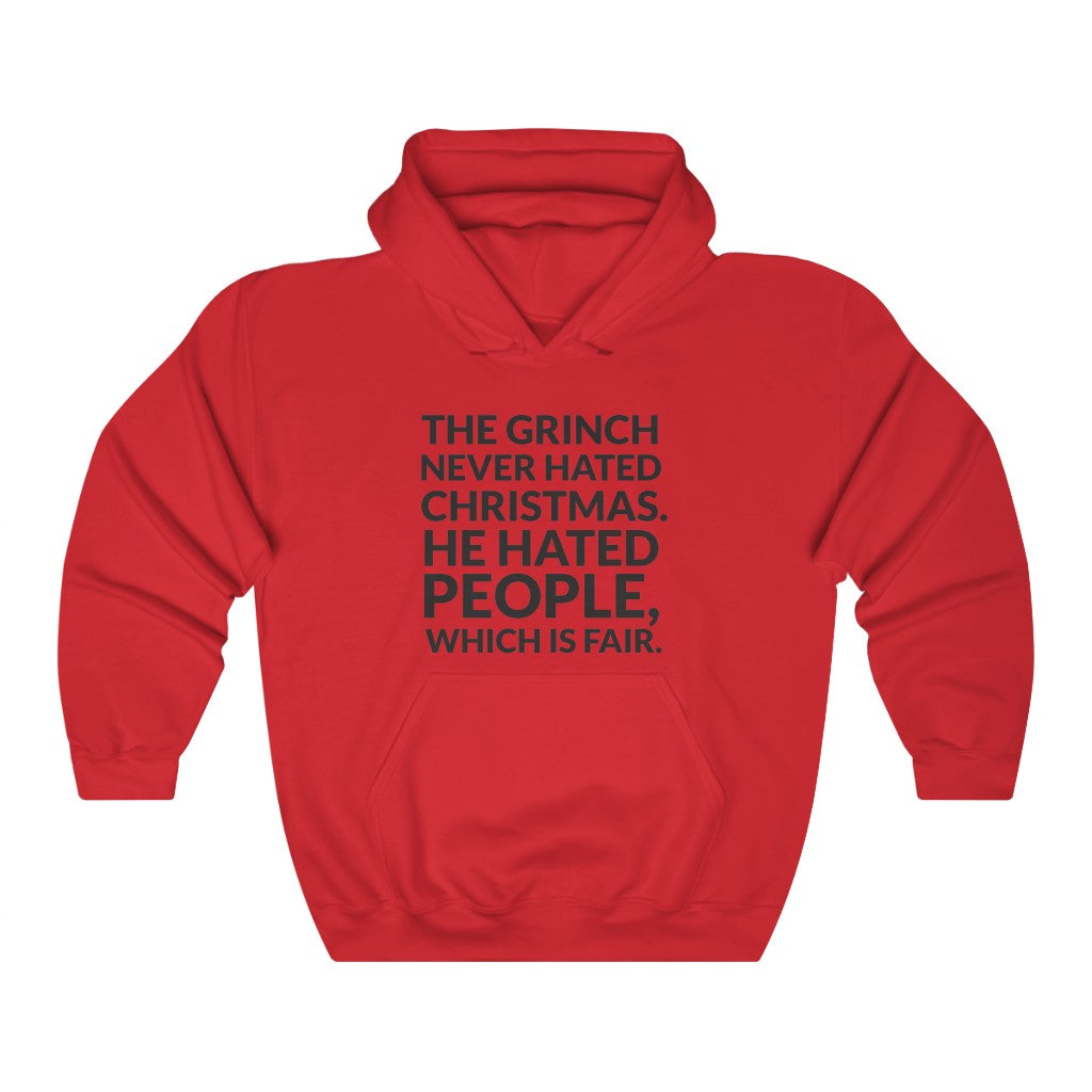 The Grinch Never Hated Christmas Hooded Sweatshirt The Grinch Never Hated Christmas Hooded Sweatshirt