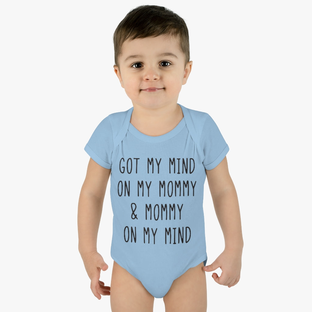 Mommy On My Mind Infant Onesie Mommy On My Mind Infant Onesie