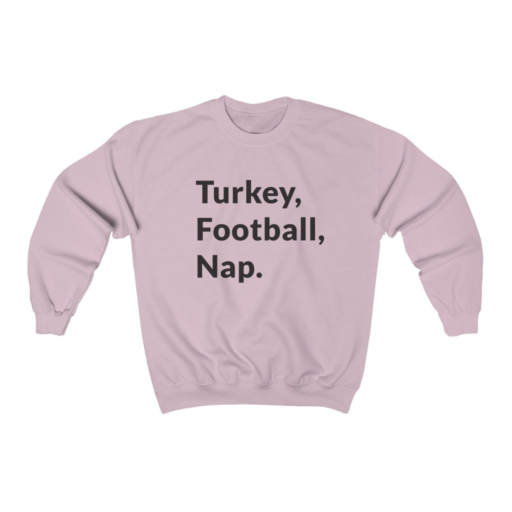 Turkey, Football, Nap Crewneck Sweatshirt Turkey, Football, Nap Crewneck Sweatshirt
