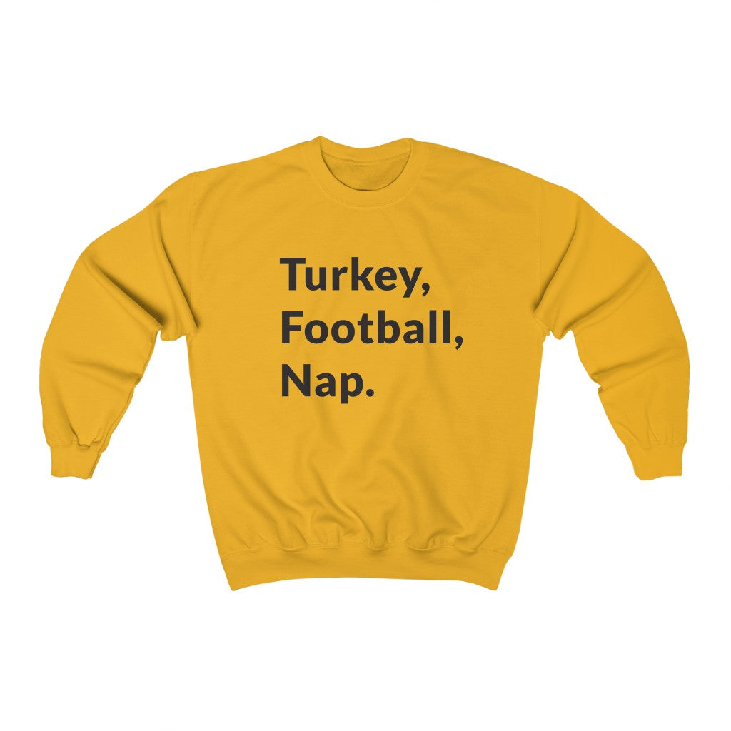 Turkey, Football, Nap Crewneck Sweatshirt Turkey, Football, Nap Crewneck Sweatshirt