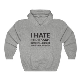 I Hate Christmas Hooded Sweatshirt