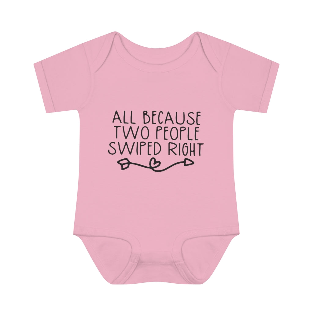 Swiped Right Infant Onesie Swiped Right Infant Onesie