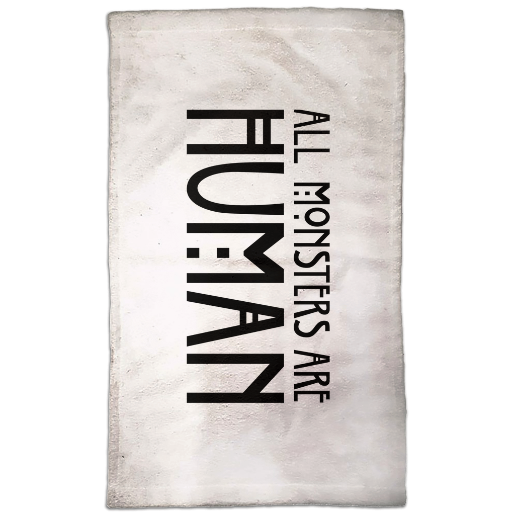All Monsters Are Human Hand Towel All Monsters Are Human Hand Towel