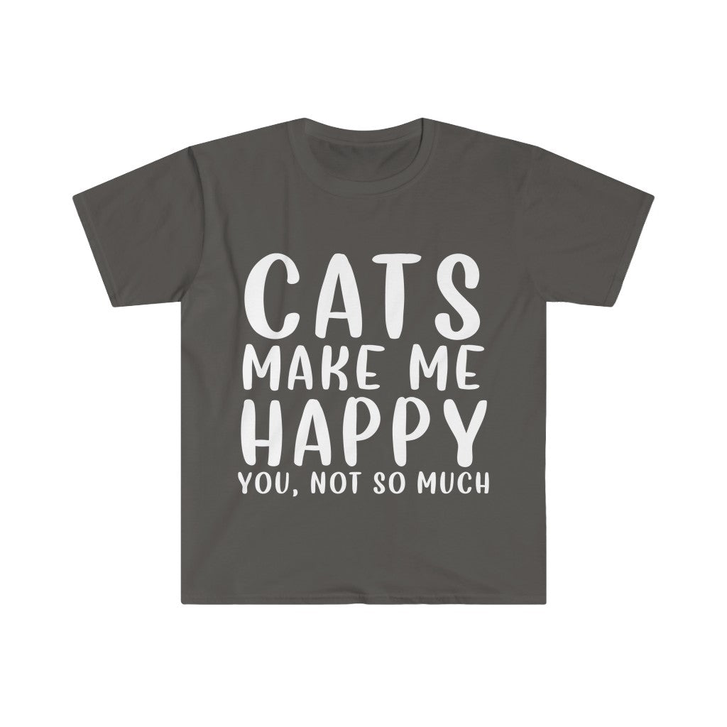 Cats Make Me Happy T-Shirt Cats Make Me Happy T-Shirt