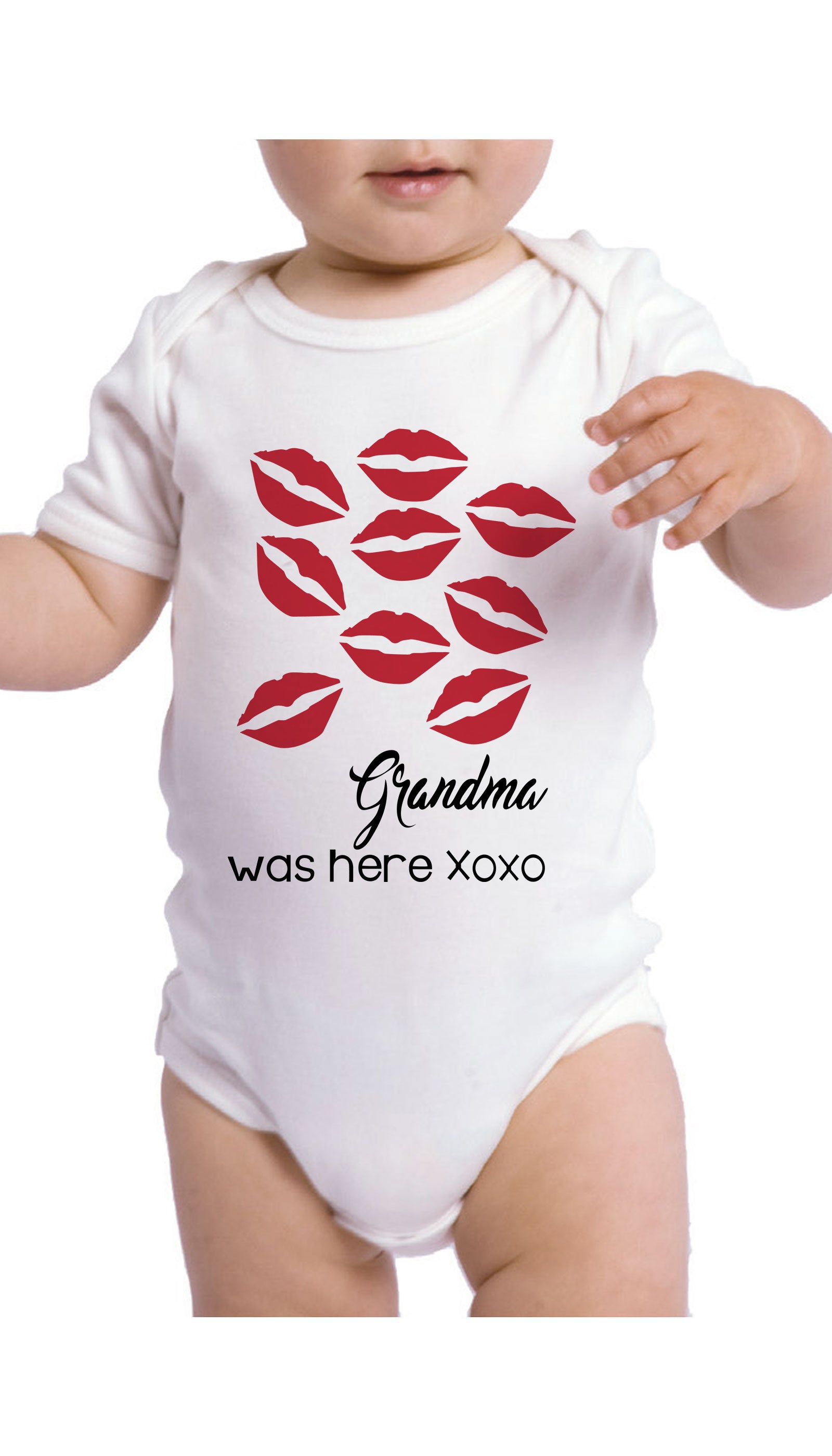 Grandma Was Here XOXO Funny Infant Onesie Grandma Was Here XOXO Funny & Clever Baby Infant Onesie Gift | Sarcastic ME