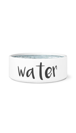 Water White Pet Bowl | Sarcastic Me