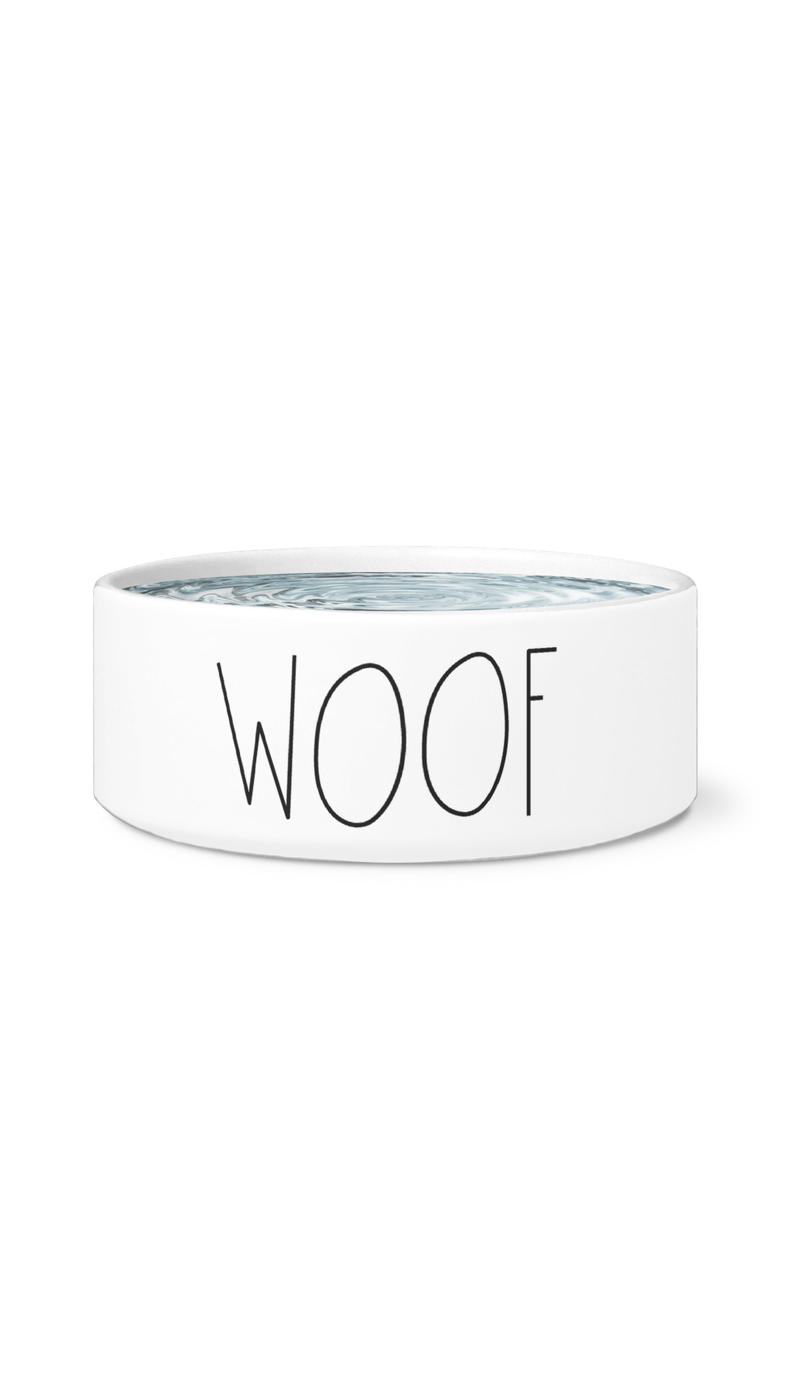 Woof Pet Bowl Woof White Pet Bowl | Sarcastic Me