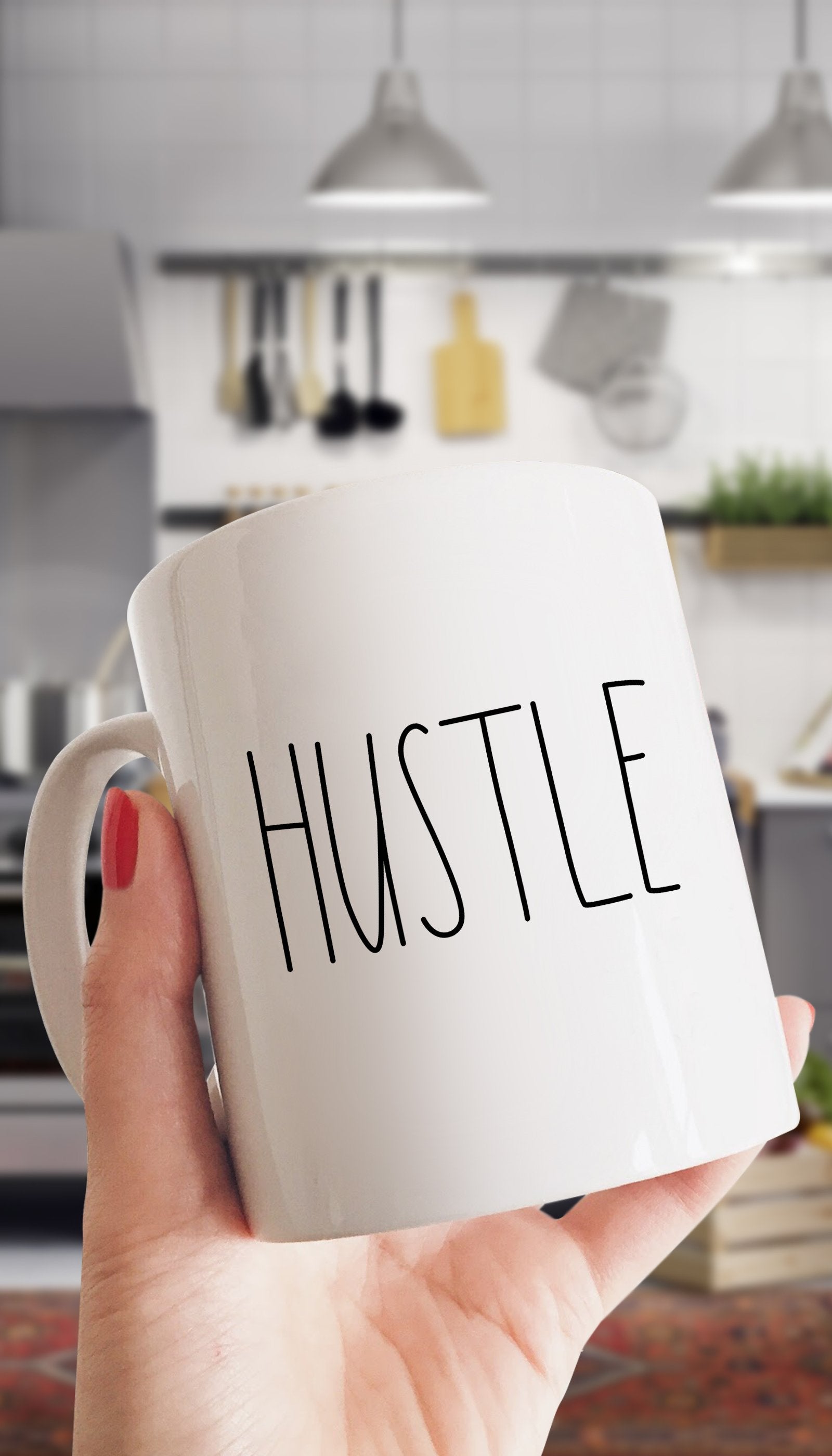 Hustle Mug Hustle White Mug | Sarcastic Me