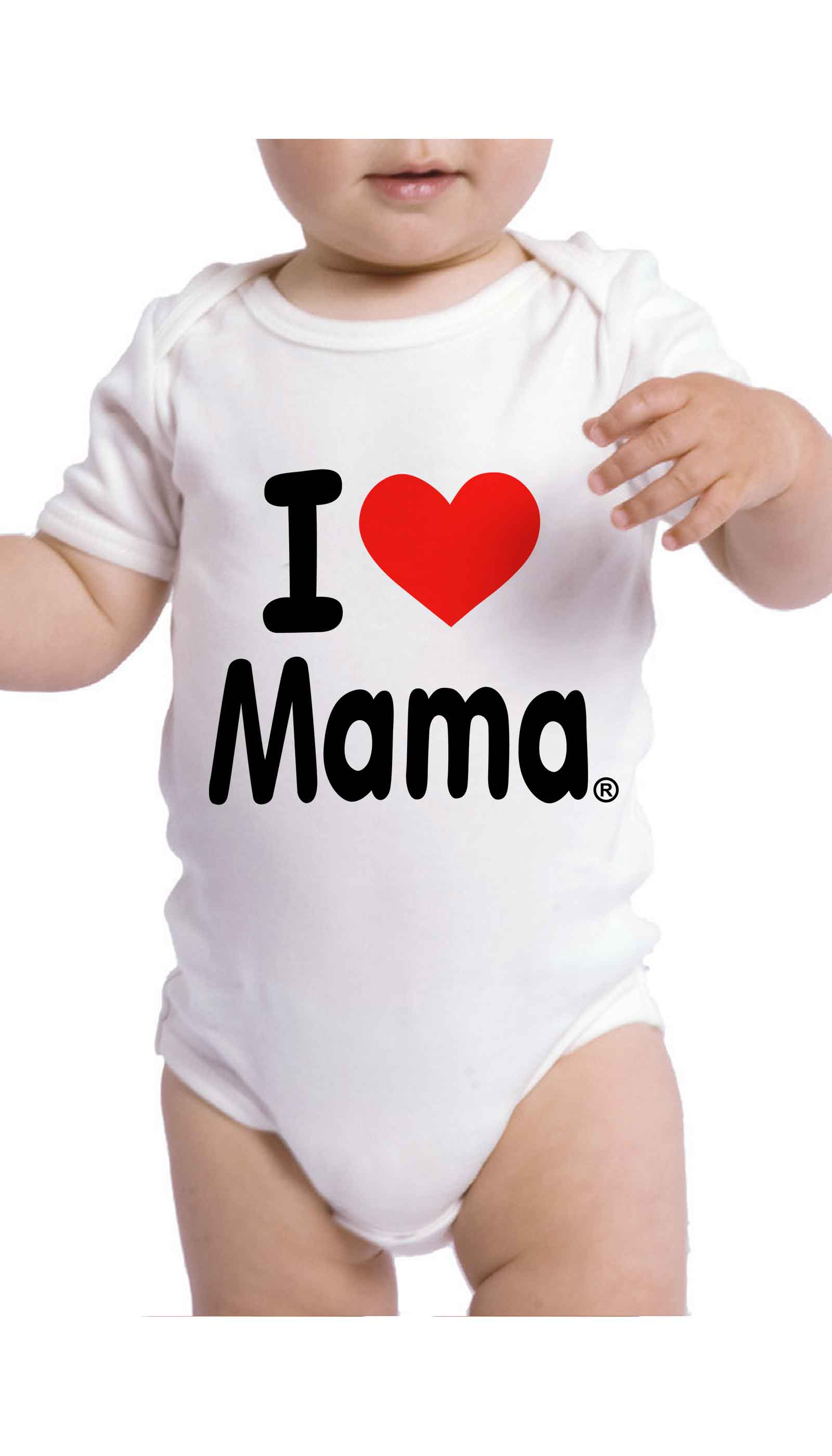 I Love Mama Infant Onesie I Love Mama Cute & Funny Baby Infant Onesie | Sarcastic ME