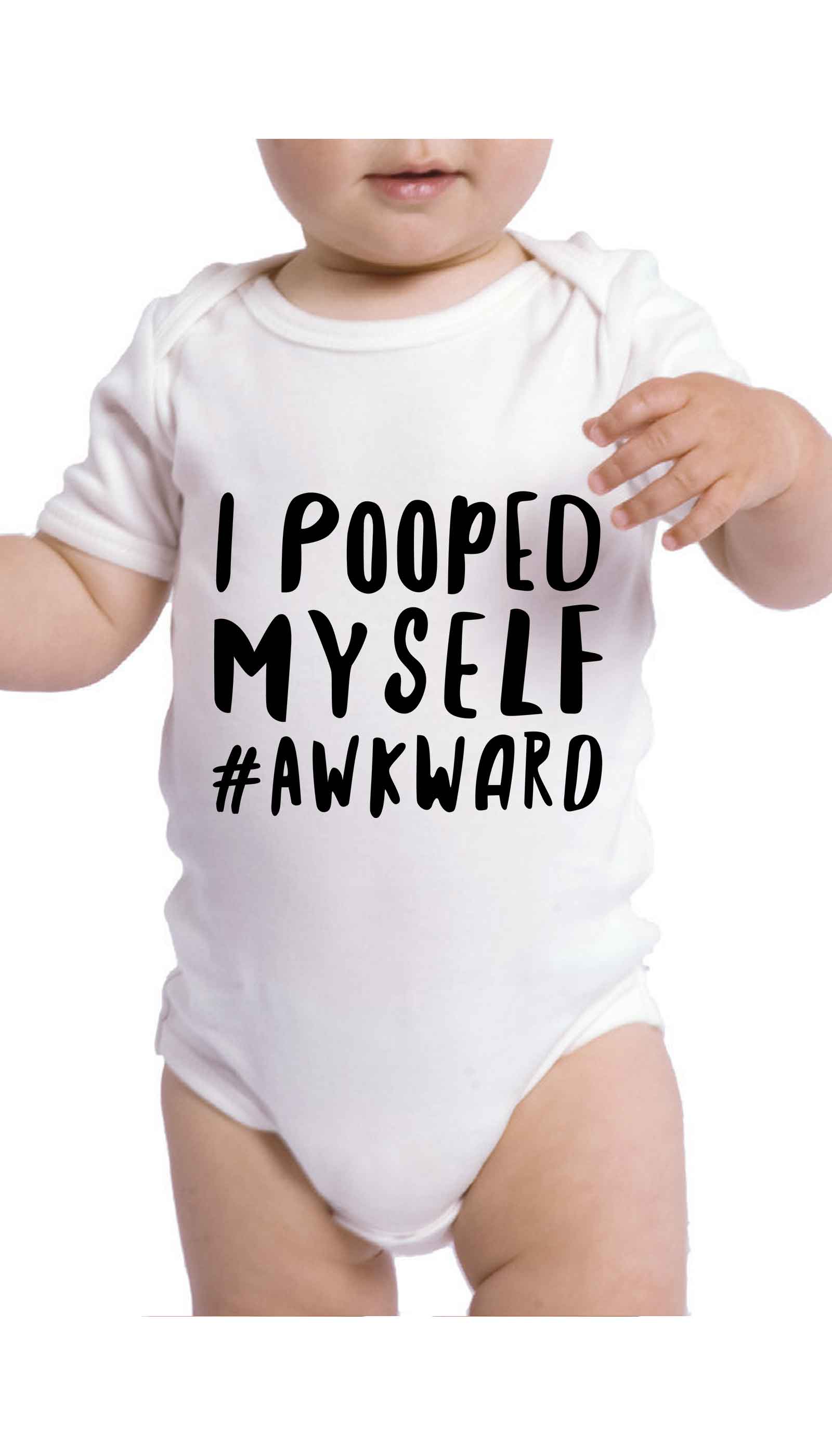 I Pooped Myself Infant Onesie I Pooped Myself Cute & Funny Baby Infant Onesie | Sarcastic ME