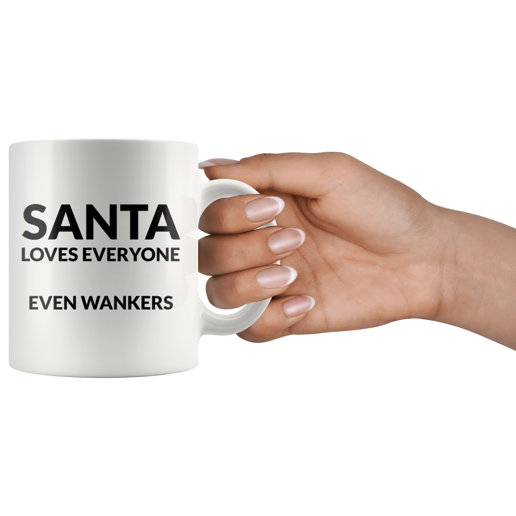 Santa Loves Everyone Coffee Mug Santa Loves Everyone Coffee Mug