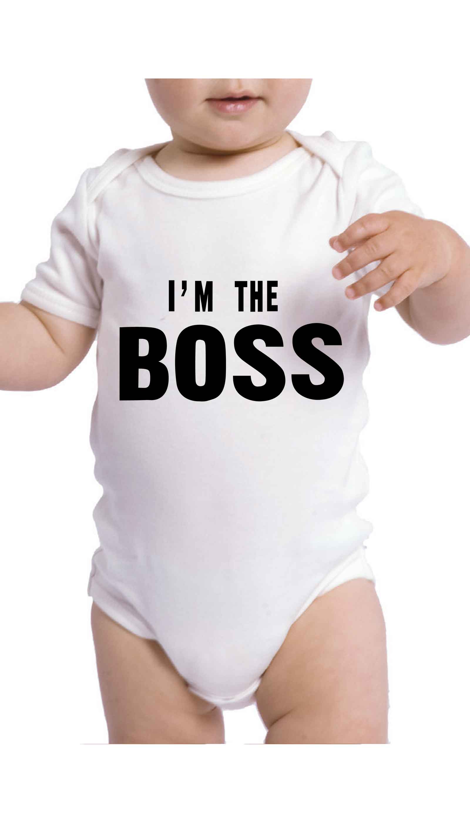 I'm The Boss Infant Onesie I'm The Boss Cute & Funny Baby Infant Onesie | Sarcastic ME