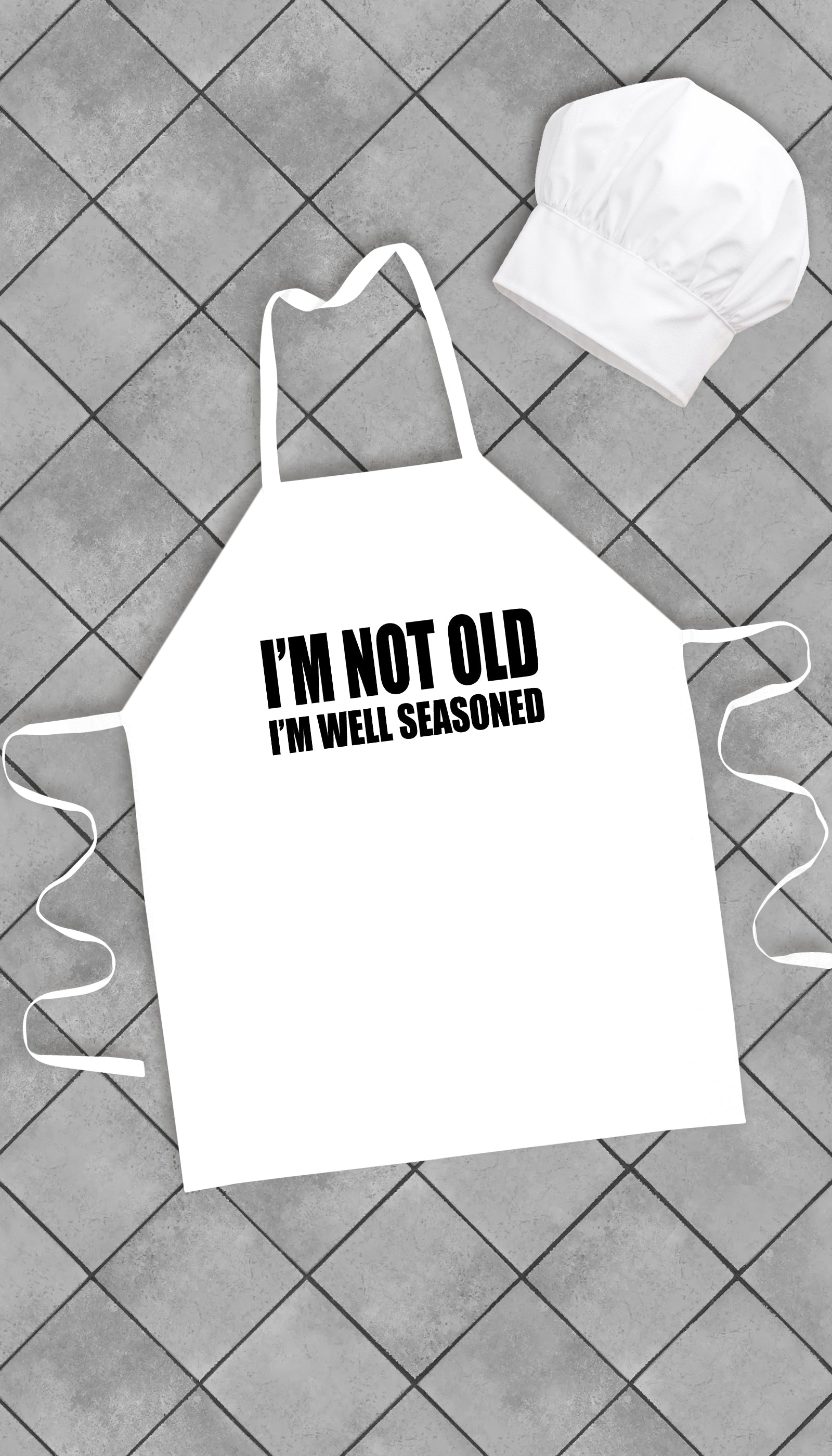 I'm Not Old I'm Well Seasoned Funny Kitchen Apron I'm Not Old I'm Well Seasoned Funny Kitchen Apron | Sarcastic Me