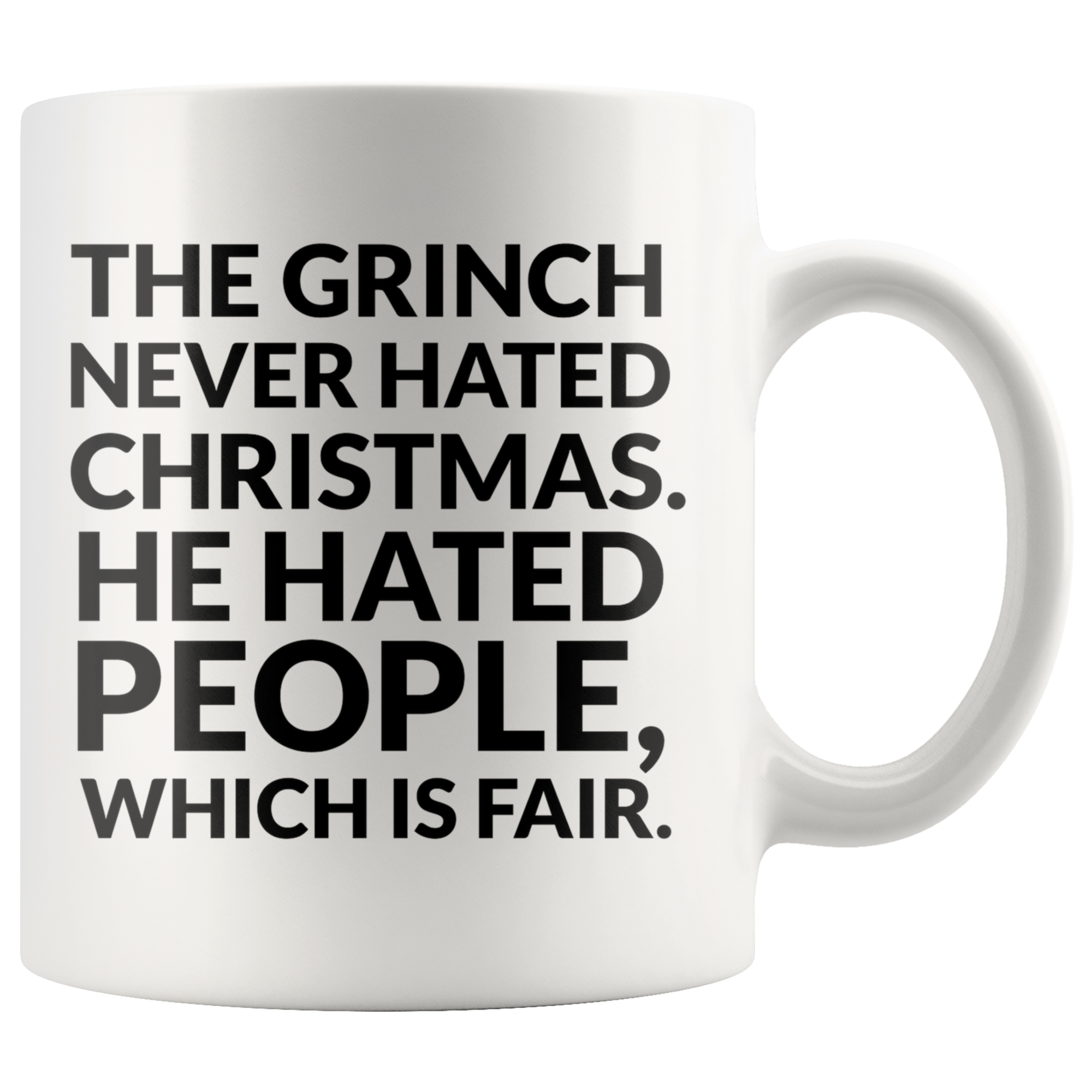 The Grinch Never Hated Christmas Coffee Mug The Grinch Never Hated Christmas Coffee Mug
