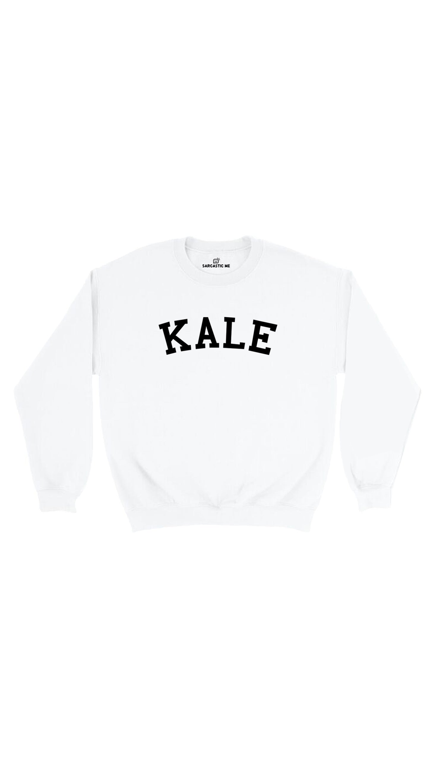 Kale Sweatshirt Kale White Unisex Pullover Sweatshirt | Sarcastic Me