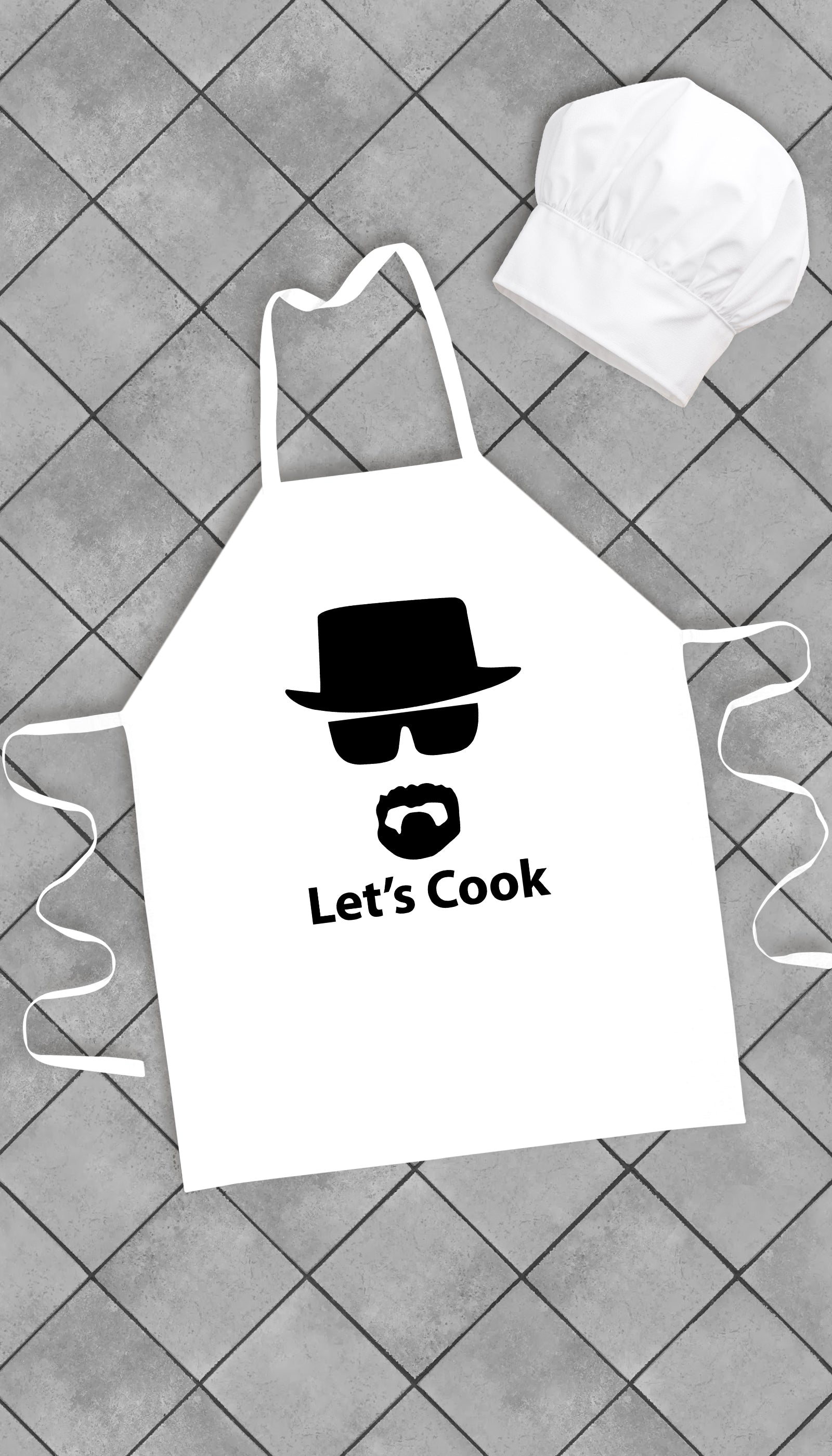 Let's Cook Heisenberg Funny Kitchen Apron Let's Cook Heisenberg Funny Kitchen Apron | Sarcastic Me