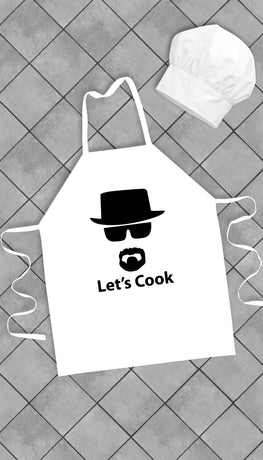 Let's Cook Heisenberg Funny Kitchen Apron | Sarcastic Me