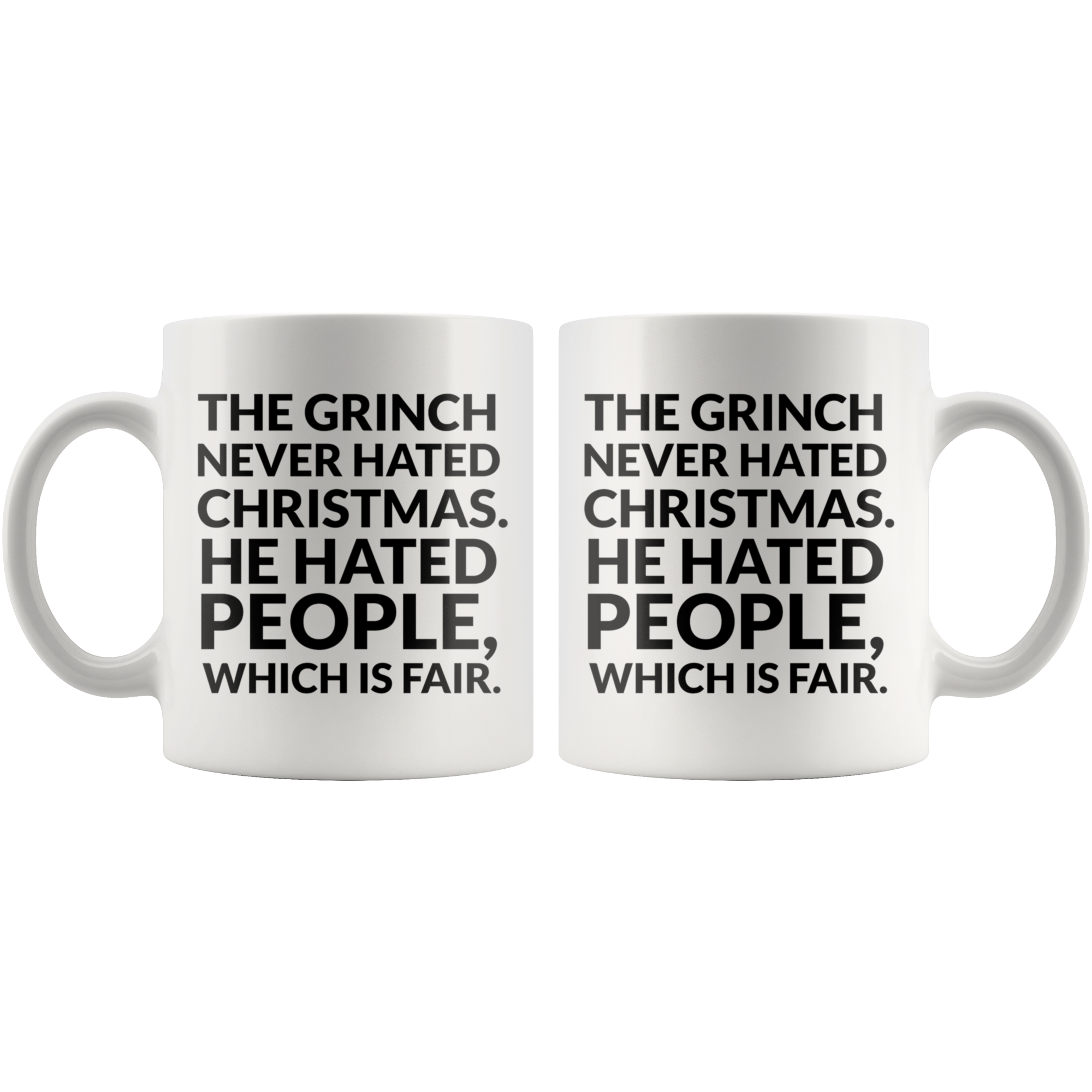 The Grinch Never Hated Christmas Coffee Mug The Grinch Never Hated Christmas Coffee Mug