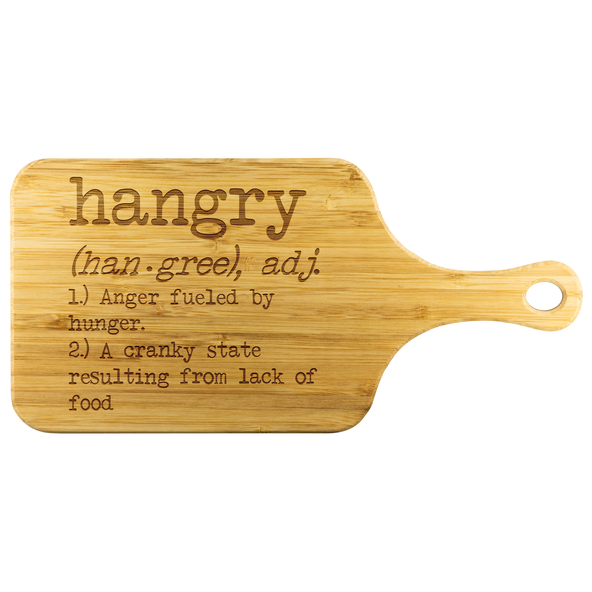 Hangry Anger Fueled By Hunger Funny Wooden Cutting Board Hangry Anger Fueled By Hunger Funny Wooden Cutting Board | Sarcastic Me