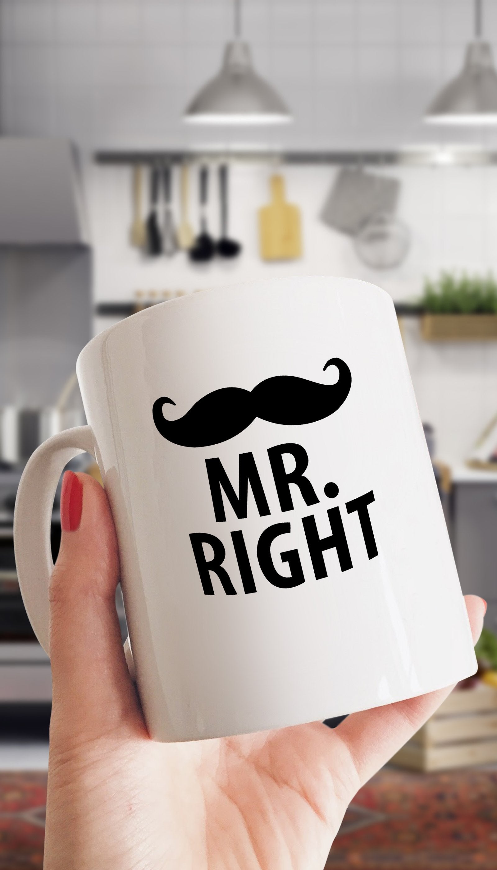 Mr. Right Mug Mr. Right White Mug | Sarcastic Me