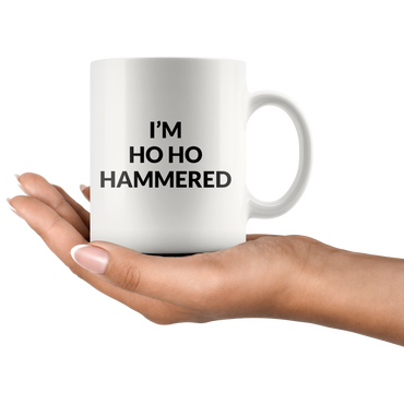 HO HO Hammered Coffee Mug