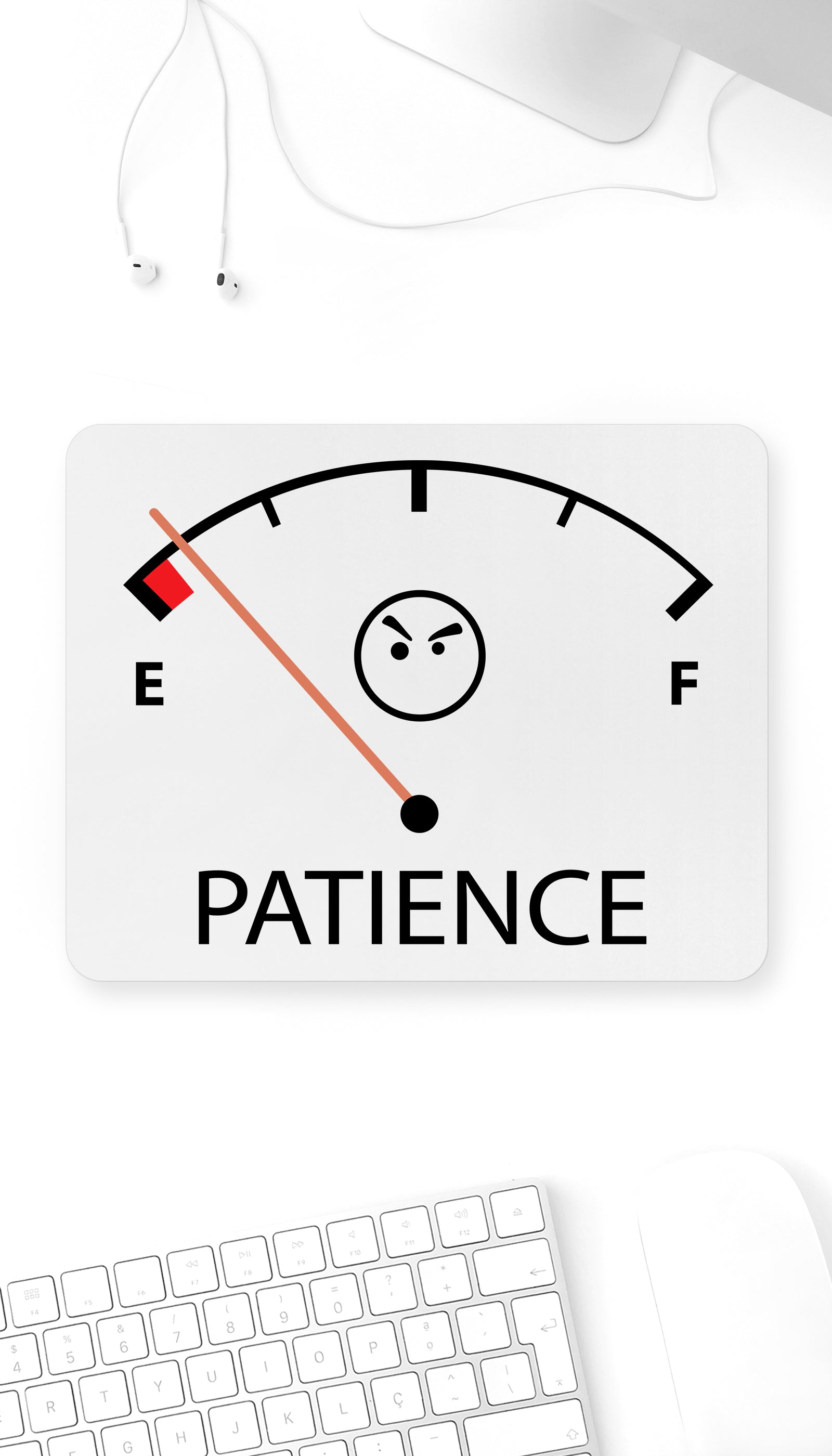 Patience Mouse Pad Patience Funny Office Mouse Pad