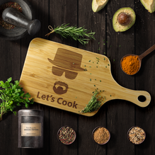 Let's Cook Heisenberg Funny Wood Cutting Board