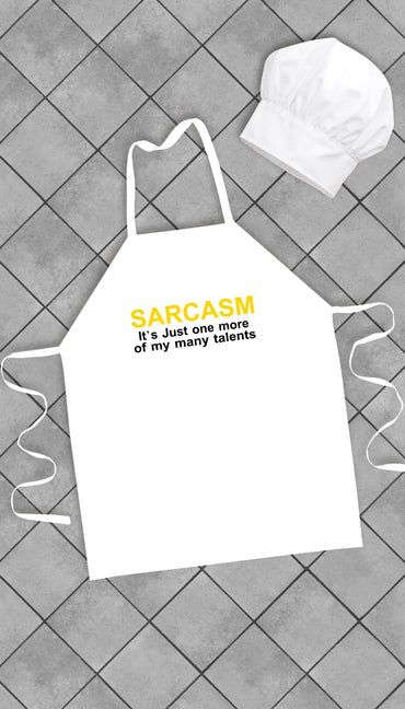 Sarcasm It's Just One Of My Many Talents Funny Kitchen Apron | Sarcastic Me