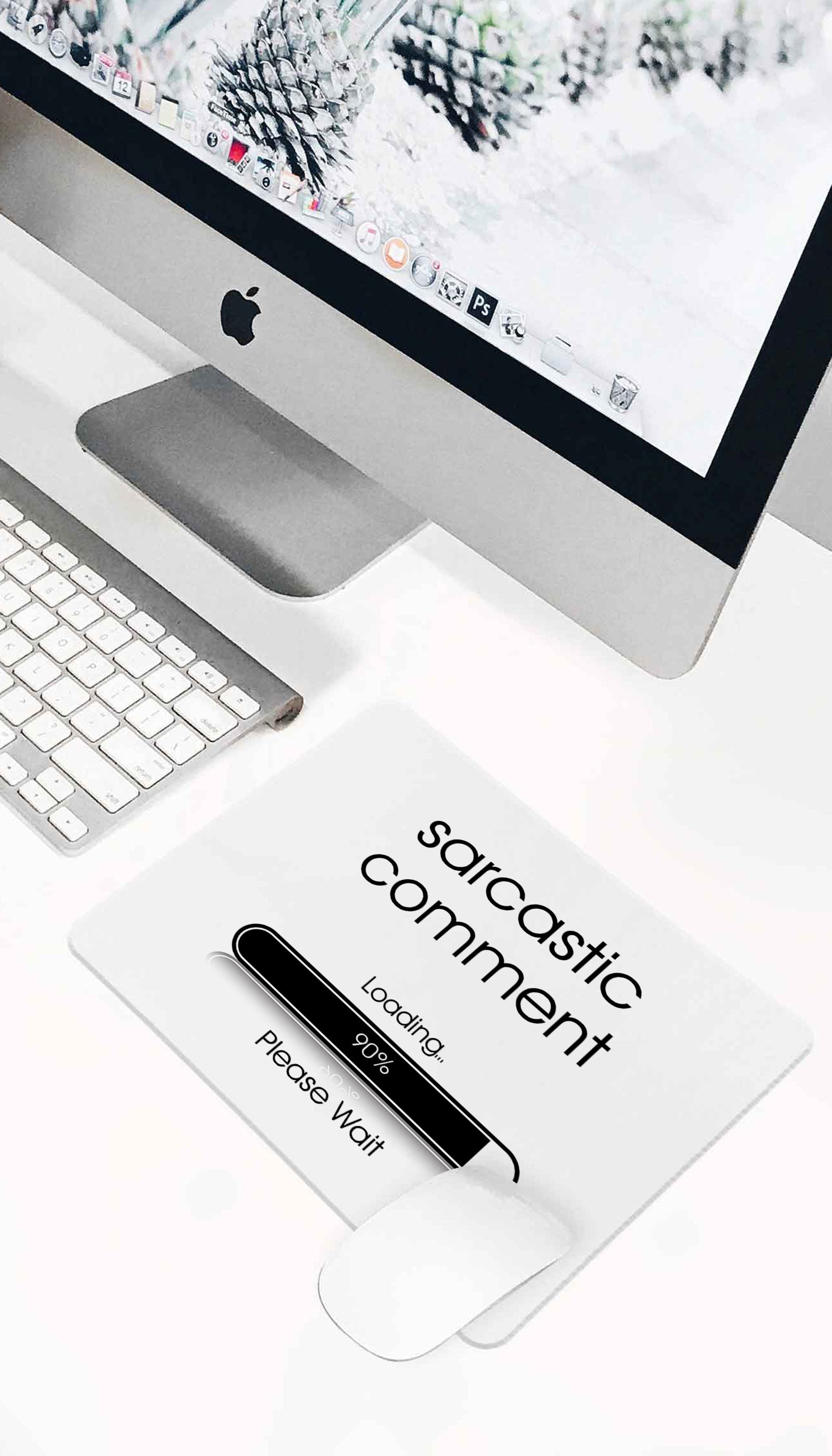 Sarcastic Comment Loading Mouse Pad Sarcastic Comment Loading Funny Office Mouse Pad