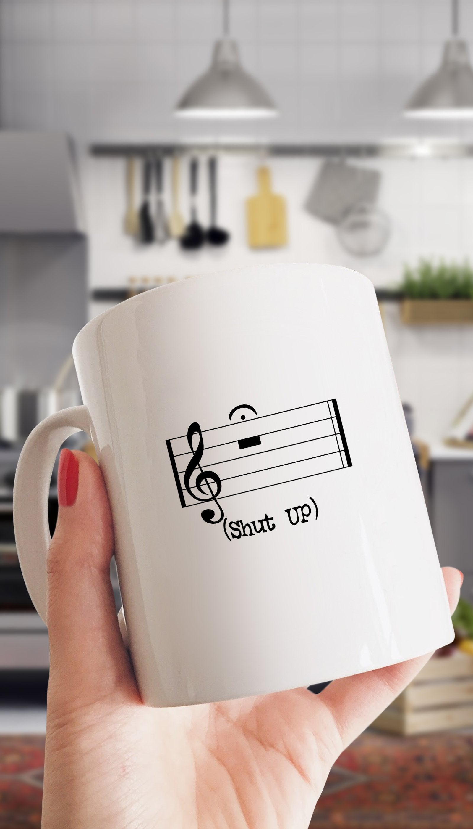 Shut Up Musical Note Mug Shut Up Musical Note Mug | Sarcastic Me