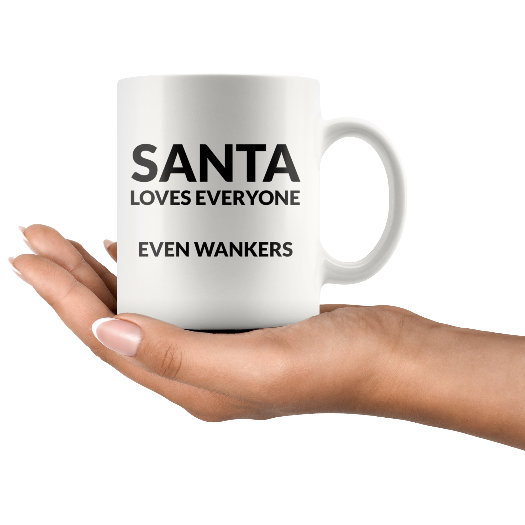 Santa Loves Everyone Coffee Mug Santa Loves Everyone Coffee Mug