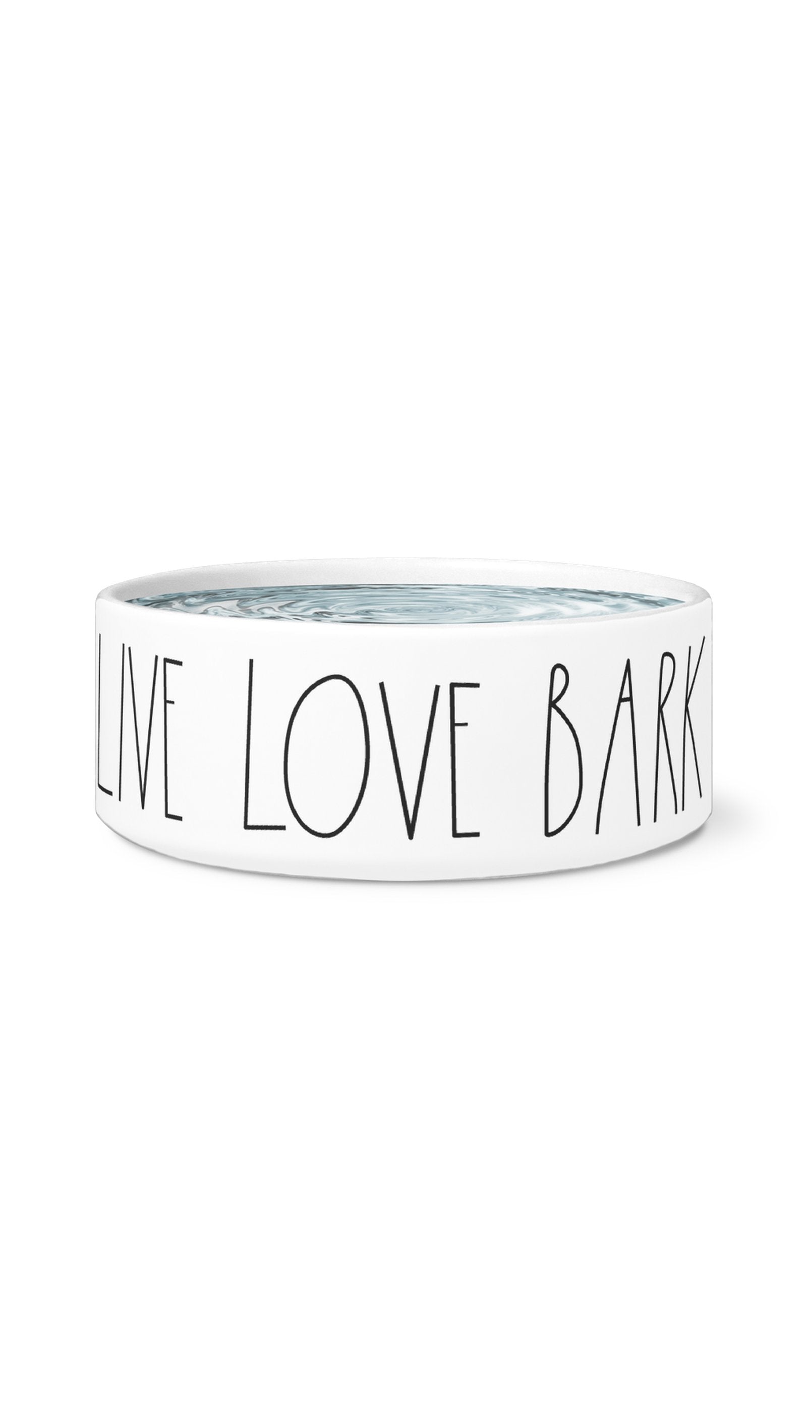 Live Love Bark Pet Bowl Live Love Bark White Pet Bowl | Sarcastic Me