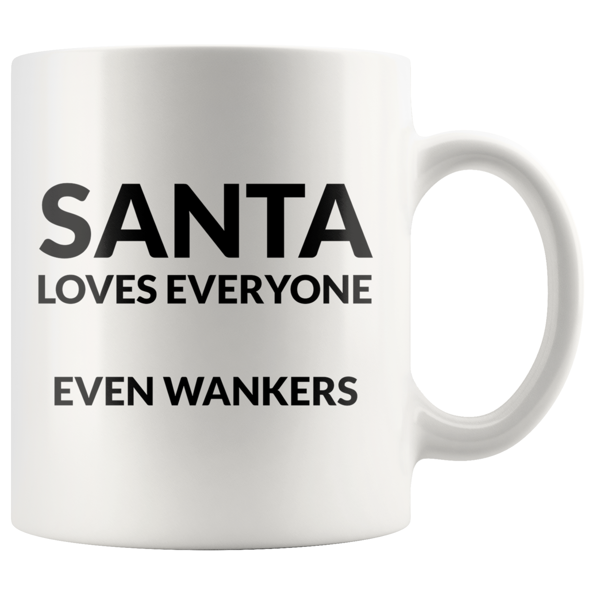 Santa Loves Everyone Coffee Mug Santa Loves Everyone Coffee Mug