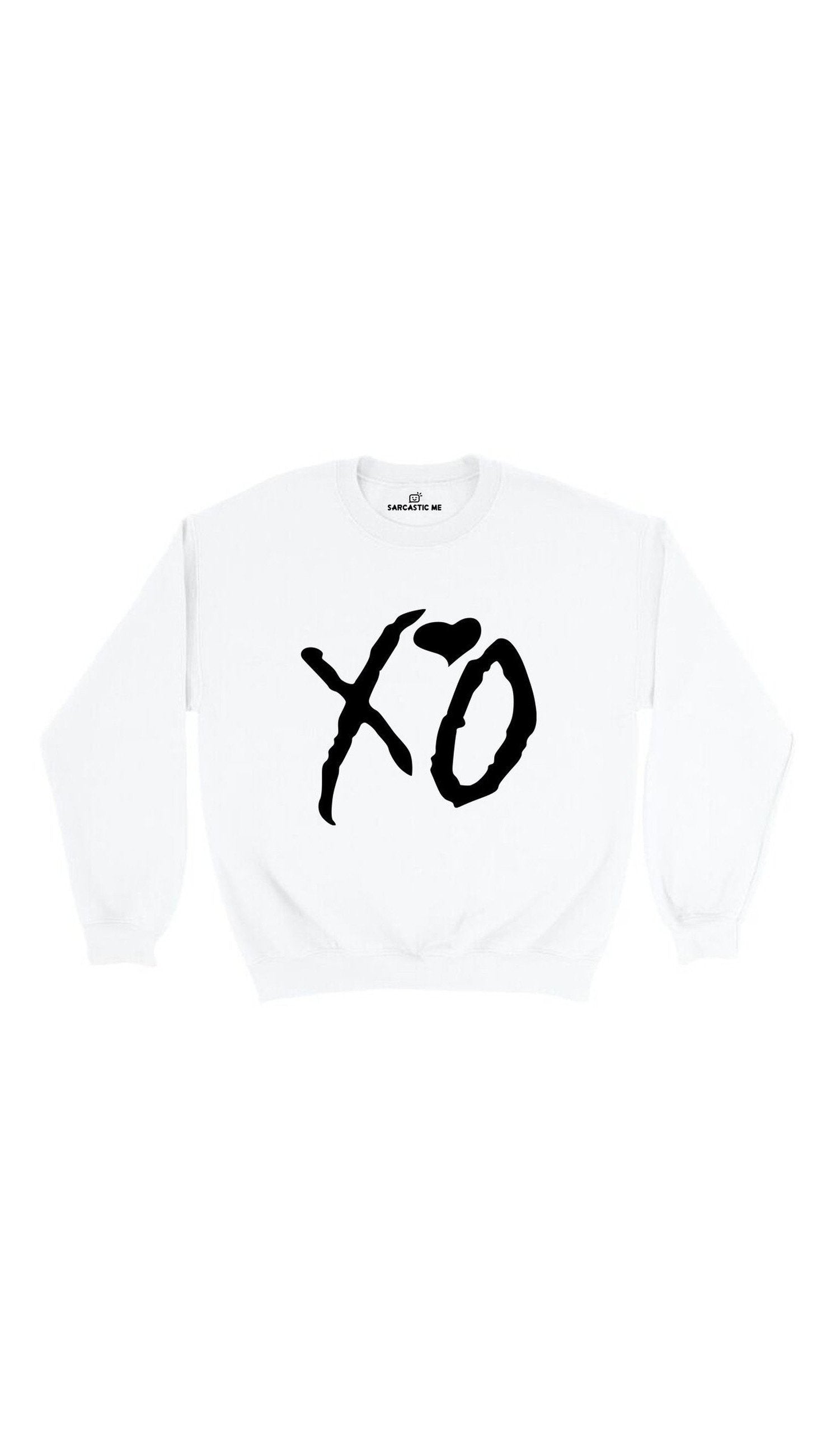 XO Sweatshirt XO White Unisex Pullover Sweatshirt | Sarcastic Me