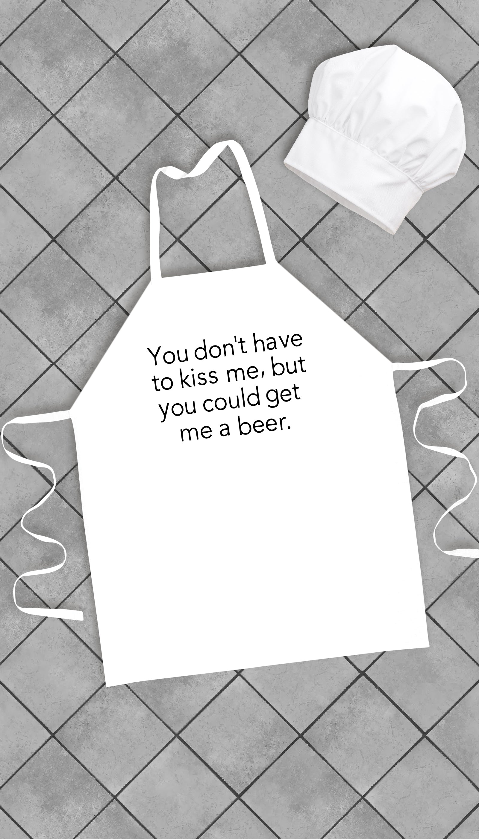 You Don't Have To Kiss Me Funny Kitchen Apron You Don't Have To Kiss Me Funny Kitchen Apron | Sarcastic Me