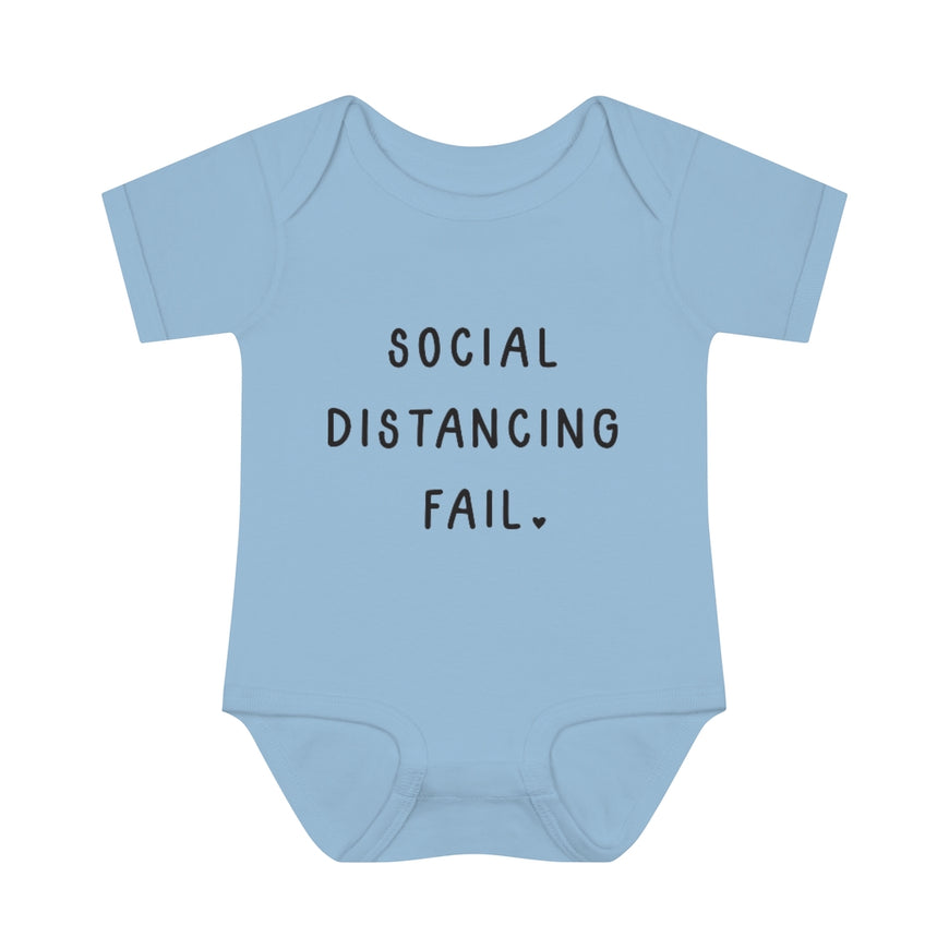 Social Distancing Fail Infant Onesie