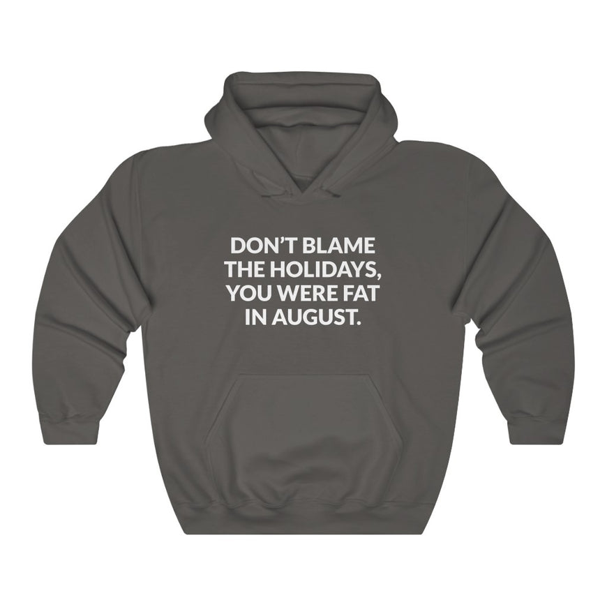 Dont Blame The Holidays Hooded Sweatshirt