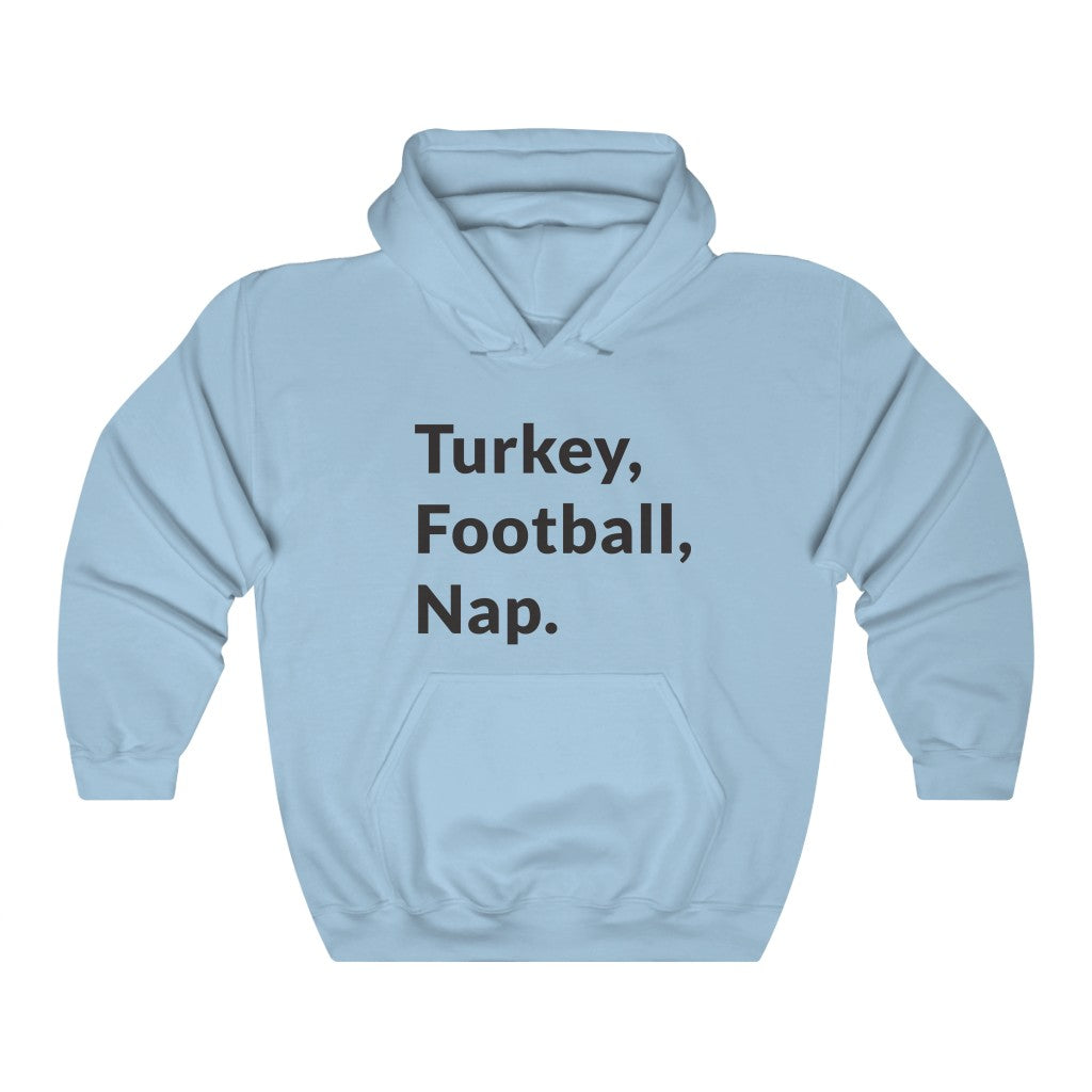 Turkey, Football, Nap Hooded Sweatshirt