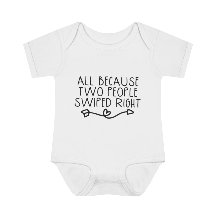Swiped Right Infant Onesie
