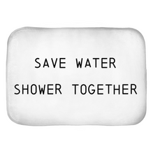 Save Water Shower Together Bath Mats