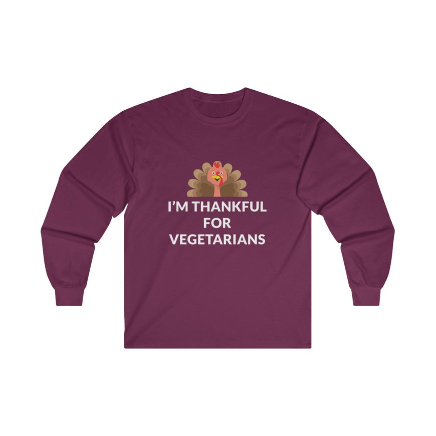 Thankful For Vegetarians Long Sleeve Tee