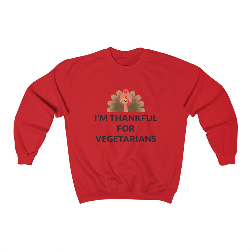 Thankful For Vegetarians Crewneck Sweatshirt