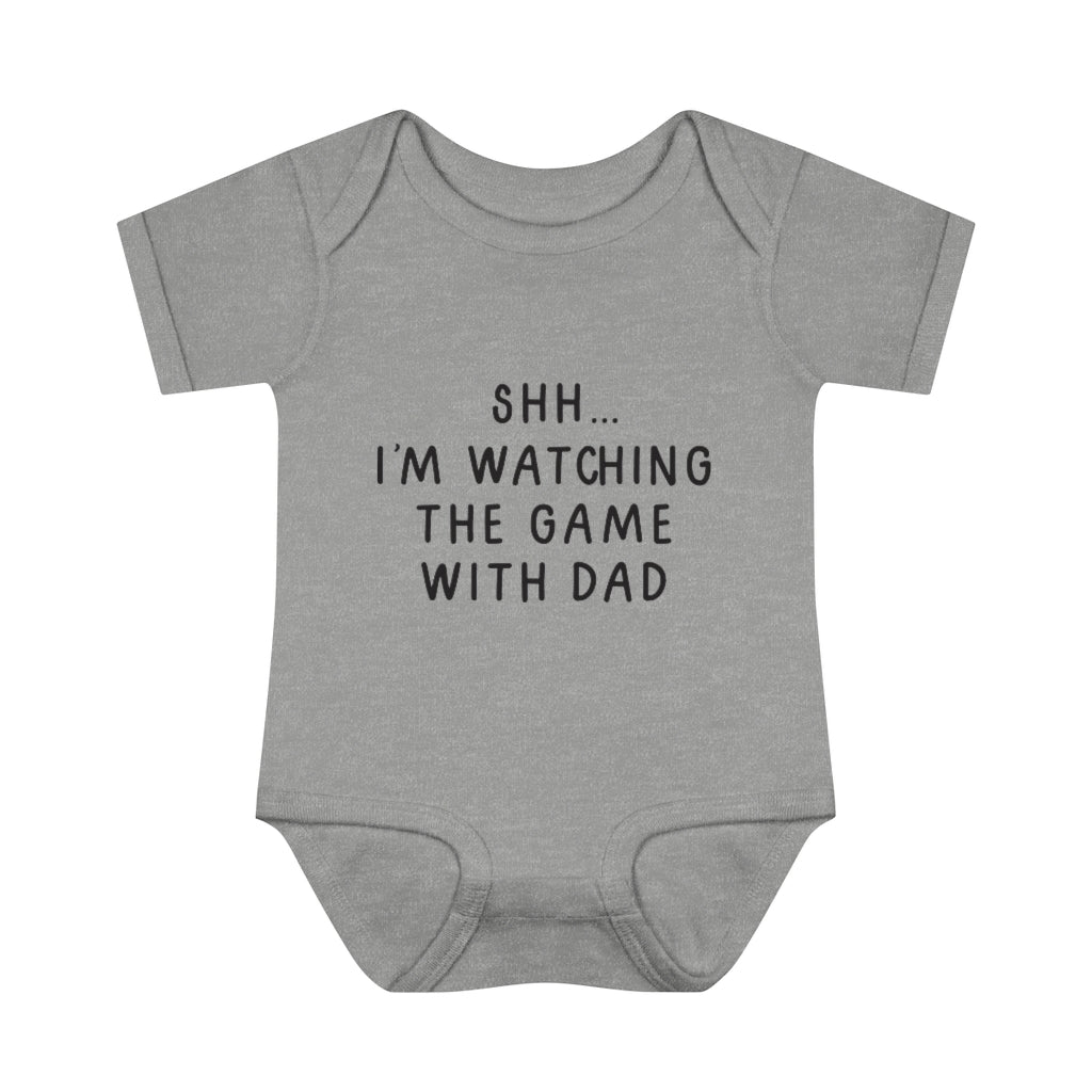 Watching The Game With Dad Infant Onesie